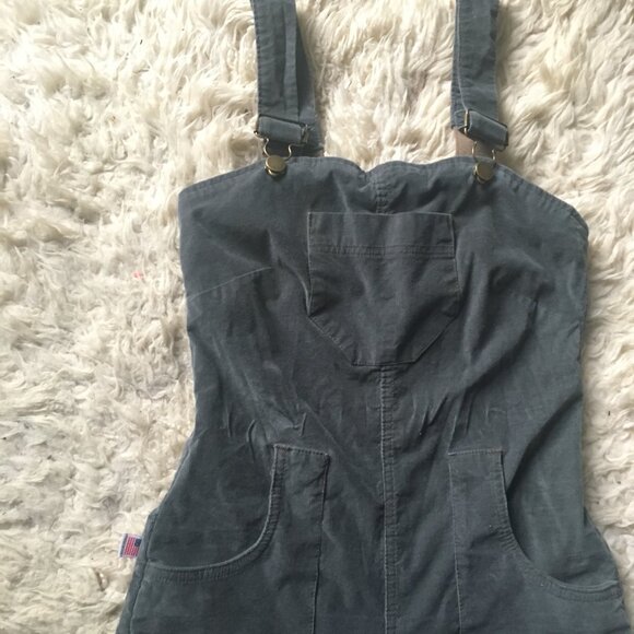 Revivall Corduroy Overalls - Picture 2 of 3